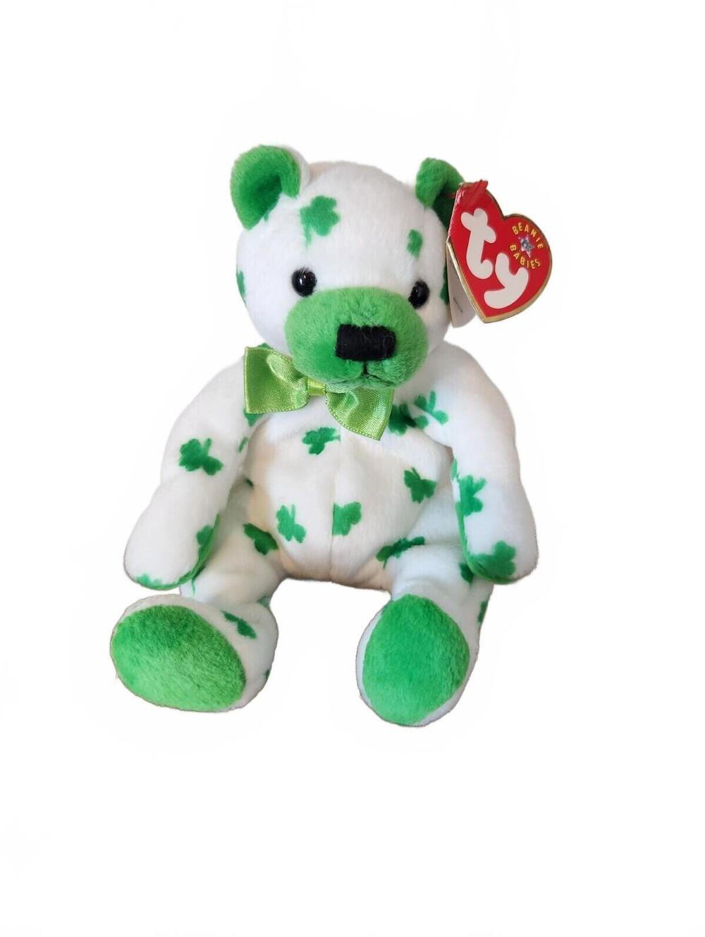 TY Beanie Baby Clover St. Patrick's Day Vintage Plush 9"